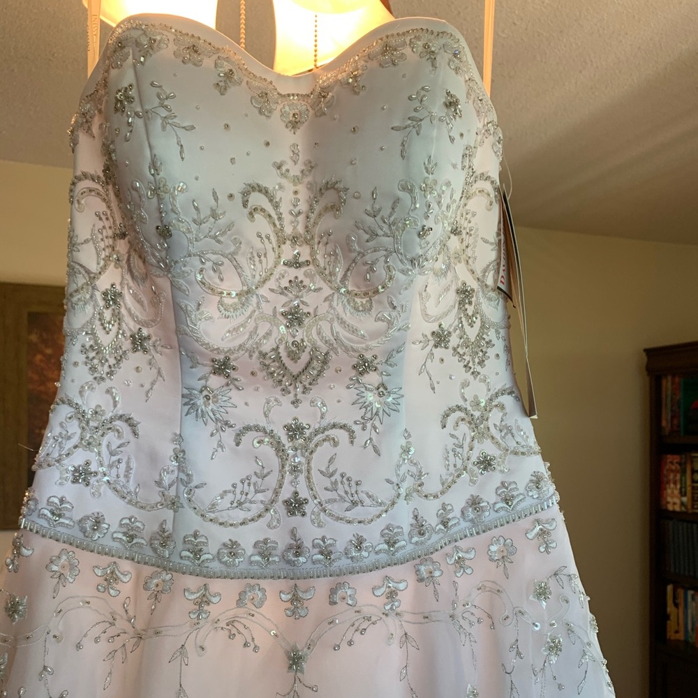 Wedding dress, white